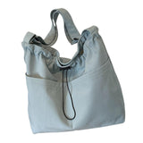 Maxbell Women Shoulder Bag Female Trendy Women Tote Bag for Travel Outdoor Colleague Light Blue