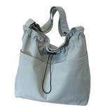 Maxbell Women Shoulder Bag Female Trendy Women Tote Bag for Travel Outdoor Colleague Light Blue