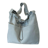 Maxbell Women Shoulder Bag Female Trendy Women Tote Bag for Travel Outdoor Colleague Light Blue