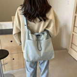 Maxbell Women Shoulder Bag Female Trendy Women Tote Bag for Travel Outdoor Colleague Light Blue