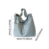 Maxbell Women Shoulder Bag Female Trendy Women Tote Bag for Travel Outdoor Colleague Light Blue