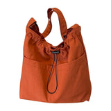 Maxbell Women Shoulder Bag Female Trendy Women Tote Bag for Travel Outdoor Colleague Orange Red