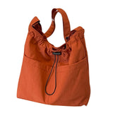 Maxbell Women Shoulder Bag Female Trendy Women Tote Bag for Travel Outdoor Colleague Orange Red