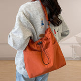 Maxbell Women Shoulder Bag Female Trendy Women Tote Bag for Travel Outdoor Colleague Orange Red