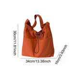 Maxbell Women Shoulder Bag Female Trendy Women Tote Bag for Travel Outdoor Colleague Orange Red