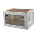 Maxbell Stackable Storage Bins Storage Boxes Travel Carrier Box Folding Storage Bins Clear