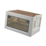 Maxbell Stackable Storage Bins Storage Boxes Travel Carrier Box Folding Storage Bins Clear