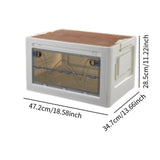 Maxbell Stackable Storage Bins Storage Boxes Travel Carrier Box Folding Storage Bins Opaque