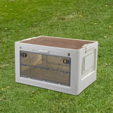 Maxbell Stackable Storage Bins Storage Boxes Travel Carrier Box Folding Storage Bins Opaque