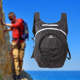 Maxbell Folding Travel Bag Nylon Carry Bag Outdoor Daypack for Traveling Men Camping Black