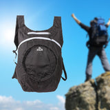 Maxbell Folding Travel Bag Nylon Carry Bag Outdoor Daypack for Traveling Men Camping Black