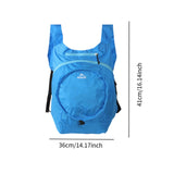 Maxbell Folding Travel Bag Nylon Carry Bag Outdoor Daypack for Traveling Men Camping Deep Blue