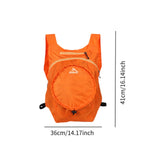 Maxbell Folding Travel Bag Nylon Carry Bag Outdoor Daypack for Traveling Men Camping Orange
