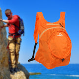 Maxbell Folding Travel Bag Nylon Carry Bag Outdoor Daypack for Traveling Men Camping Orange