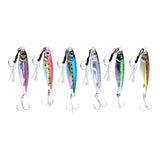 Maxbell 6x Fishing Lures Baits Fishing Jigs Artificial Hard Baits Vertical Metal Jig