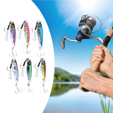 Maxbell 6x Fishing Lures Baits Fishing Jigs Artificial Hard Baits Vertical Metal Jig