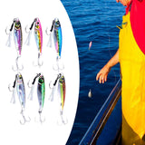 Maxbell 6x Fishing Lures Baits Fishing Jigs Artificial Hard Baits Vertical Metal Jig