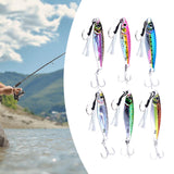 Maxbell 6x Fishing Lures Baits Fishing Jigs Artificial Hard Baits Vertical Metal Jig