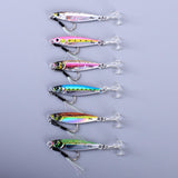 Maxbell 6x Fishing Lures Baits Fishing Jigs Artificial Hard Baits Vertical Metal Jig