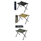 Maxbell Camping Stool Wear Resistant Seat Folding Stool for Traveling Lounge Camping Black