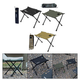 Maxbell Camping Stool Wear Resistant Seat Folding Stool for Traveling Lounge Camping Black
