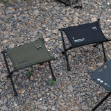 Maxbell Camping Stool Wear Resistant Seat Folding Stool for Traveling Lounge Camping Black