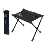 Maxbell Camping Stool Wear Resistant Seat Folding Stool for Traveling Lounge Camping Black