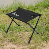 Maxbell Camping Stool Wear Resistant Seat Folding Stool for Traveling Lounge Camping Black