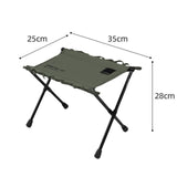 Maxbell Camping Stool Wear Resistant Seat Folding Stool for Traveling Lounge Camping Green