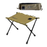 Maxbell Camping Stool Wear Resistant Seat Folding Stool for Traveling Lounge Camping Khaki