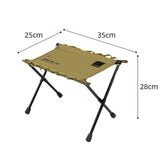 Maxbell Camping Stool Wear Resistant Seat Folding Stool for Traveling Lounge Camping Khaki