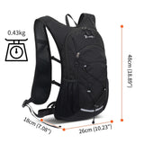 Maxbell Hydration Pack Women Men Hiking Backpack Cycling Backpack Running Water Pack Black