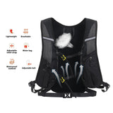 Maxbell Hydration Pack Women Men Hiking Backpack Cycling Backpack Running Water Pack Black