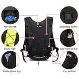 Maxbell Hydration Pack Women Men Hiking Backpack Cycling Backpack Running Water Pack Black