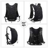 Maxbell Hydration Pack Women Men Hiking Backpack Cycling Backpack Running Water Pack Black