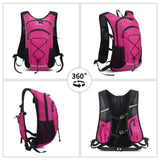 Maxbell Hydration Pack Women Men Hiking Backpack Cycling Backpack Running Water Pack Rose Red