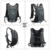 Maxbell Hydration Pack Women Men Hiking Backpack Cycling Backpack Running Water Pack Grey