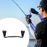 Maxbell Fishing Reel Handle Strong Aluminum Alloy Practical Crank Handle Replacement Silver