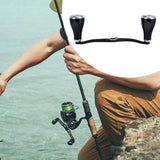 Maxbell Fishing Reel Handle Strong Aluminum Alloy Practical Crank Handle Replacement Silver