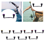 Maxbell Fishing Reel Handle Strong Aluminum Alloy Practical Crank Handle Replacement Silver