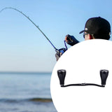 Maxbell Fishing Reel Handle Strong Aluminum Alloy Practical Crank Handle Replacement Gray