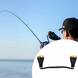 Maxbell Fishing Reel Handle Strong Aluminum Alloy Practical Crank Handle Replacement Yellow