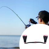Maxbell Fishing Reel Handle Strong Aluminum Alloy Practical Crank Handle Replacement Pink