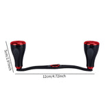 Maxbell Fishing Reel Handle Strong Aluminum Alloy Practical Crank Handle Replacement Red