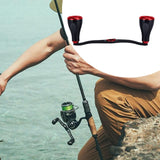 Maxbell Fishing Reel Handle Strong Aluminum Alloy Practical Crank Handle Replacement Red
