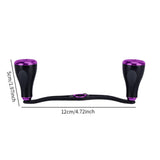 Maxbell Fishing Reel Handle Strong Aluminum Alloy Practical Crank Handle Replacement Purple