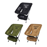 Maxbell Camping Chair Foldable with Carry Bag Folding Chair for Picnic Travel Hiking Black