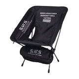 Maxbell Camping Chair Foldable with Carry Bag Folding Chair for Picnic Travel Hiking Black