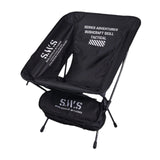 Maxbell Camping Chair Foldable with Carry Bag Folding Chair for Picnic Travel Hiking Black