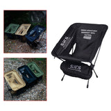 Maxbell Camping Chair Foldable with Carry Bag Folding Chair for Picnic Travel Hiking Black